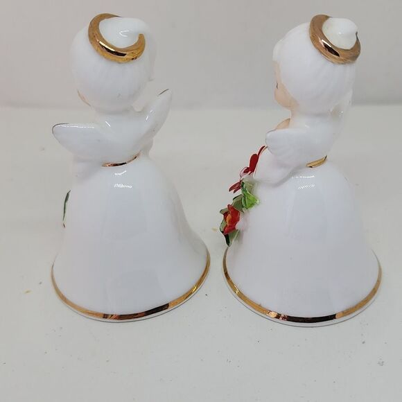 2 Napcoware Bone china Angel Bells - Picture 5 of 13